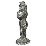 Radiant Silver Krishna Statue