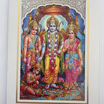 Divine Sansar Ram Darbar Photo Frame in traditional attire on a white background