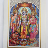 Divine Sansar Ram Darbar Photo Frame in traditional attire on a white background