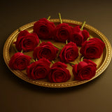Fresh Red Rose Heads — 1Packet (Bunch) for Puja, Garlands & Decor