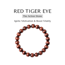 Divine Sansar-Red Tiger Eye Bracelet-Ignite Motivation & Boost Vitality