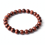 Red Tiger Eye Bracelet (Perseverance) – 8mm Unisex | Divine Sansar UAE