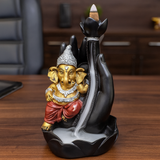 Reverse Smoke Ganesha Design 4 | 15cm X 9cm