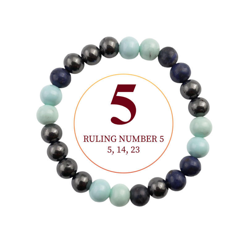 Ruling Number 5 Bracelet