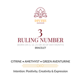 Divine Sansar-Ruling Number 3 Bracelet Front
