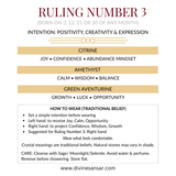 Divine Sansar-Ruling Number 3 Bracelet stones and how to wear