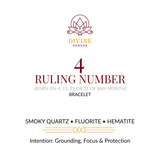 Ruling Number 4 Bracelet