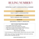 Ruling Number 5 Bracelet