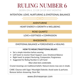 Divine Sansar-Ruling Number 6 Bracelet stones and how to wear