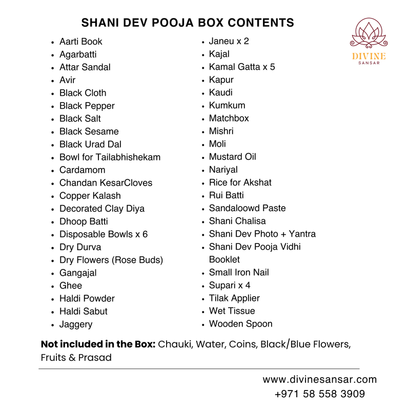 Shani Dev Pooja Box