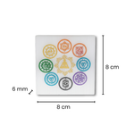 Divine Sansar-Selenite Crystal Charging & Energising Plate-8cm X 8cm