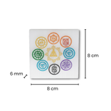 Divine Sansar-Selenite Crystal Charging & Energising Plate-8cm X 8cm