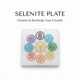 Selenite Crystal Charging Plate included in combo - Divine Sansar