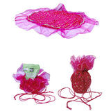 Divine Sansar Shagun Potli Pink: 45cm Diameter on a white background