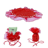 Divine Sansar Shagun Potli Red: 45cm Diameter on a white background