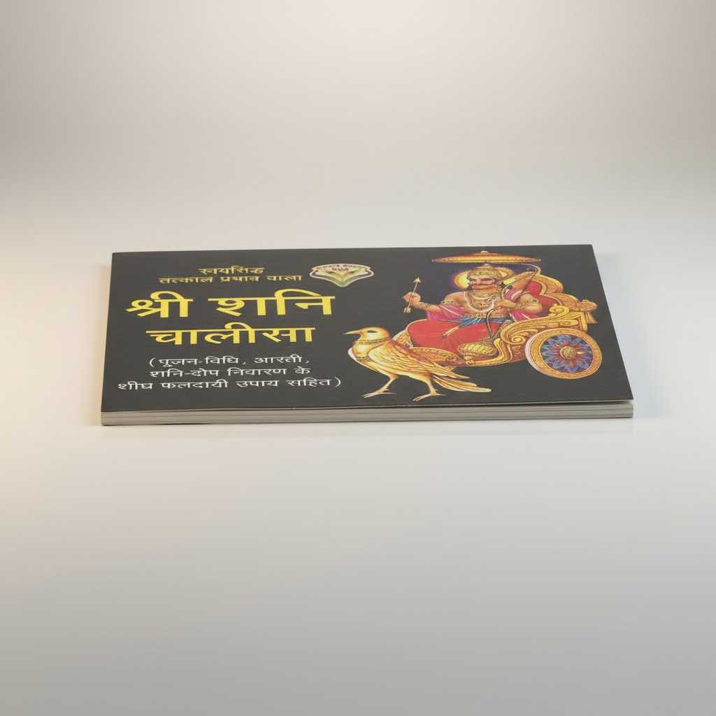Divine Sansar-Shri Shani Chalisa pocket paperback side view 
