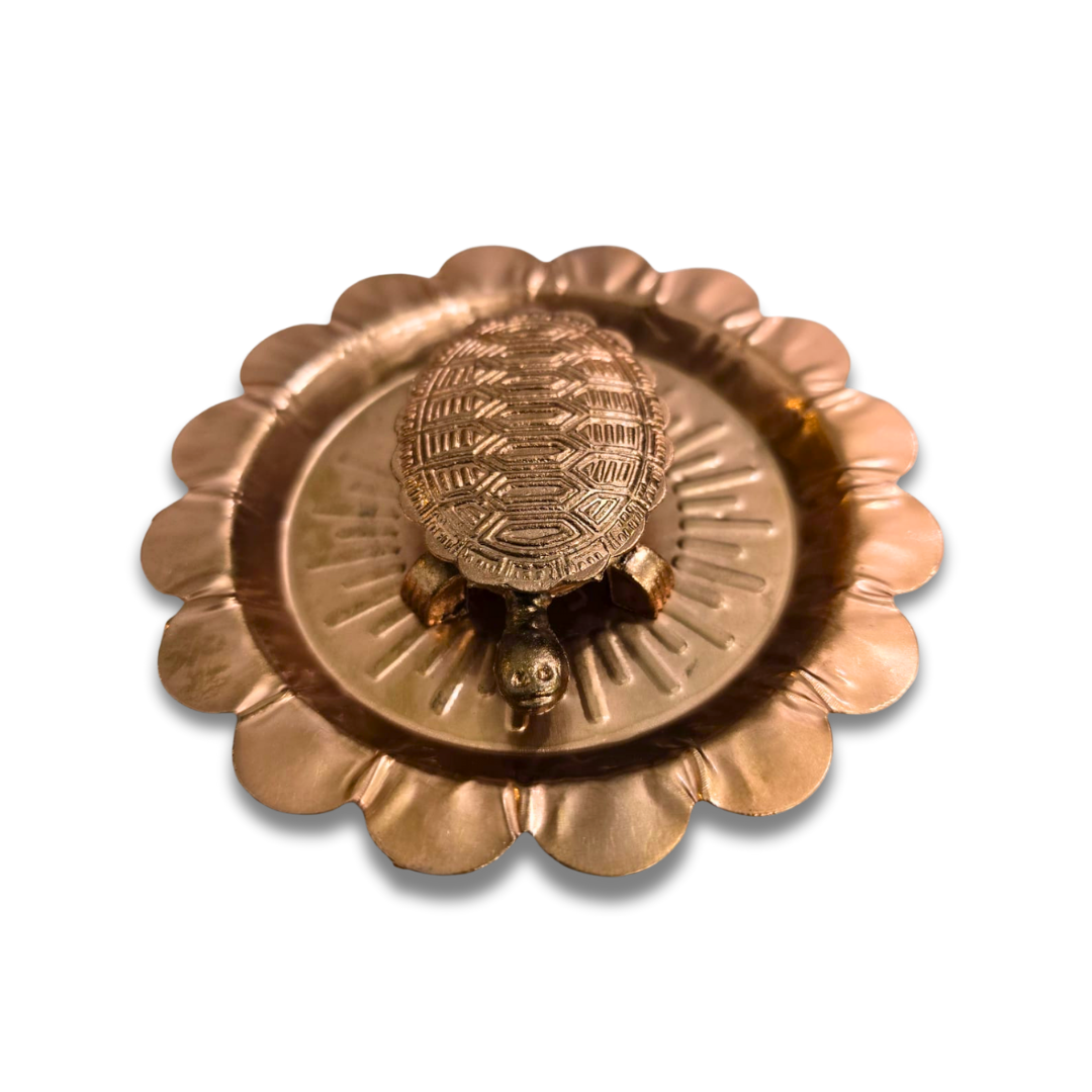 Divine Sansar Shri Icchapurti Kachhua with intricate design on a white background