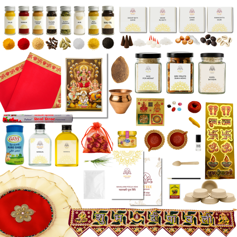 Shri Mahalaxmi Diwali Pooja Box – Complete Premium Kit for Diwali & Dhanteras