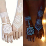 Glow-in-the-Dark Mehndi Style Tattoo