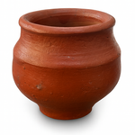 Divine Sansar-Terracotta pot on a white background