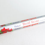 Divine Sansar-Box of Tulasi Real Rose incense sticks on a white background