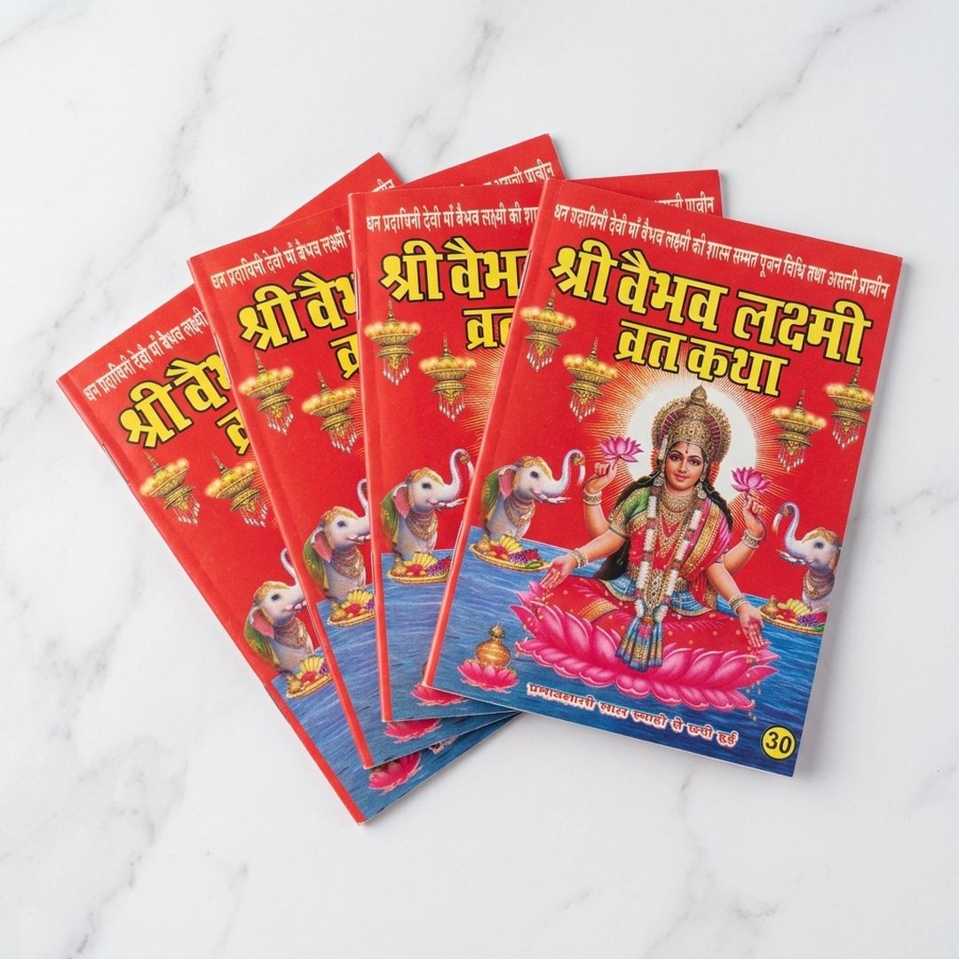 Vaibhav Laxmi Vrat Katha book set of 4 in Hindi - Divine Sansar UAE