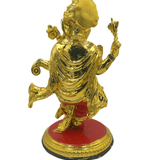 Ganesha Murti Statue With Golden & Red  - 25cmx25cm