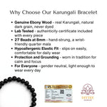 Why choose our Karungali bracelet, genuine lab tested ebony wood - Divine Sansar
