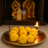 Fresh Yellow Marigold — 1 Packet (Bunch) for Puja, Garlands & Event Décor