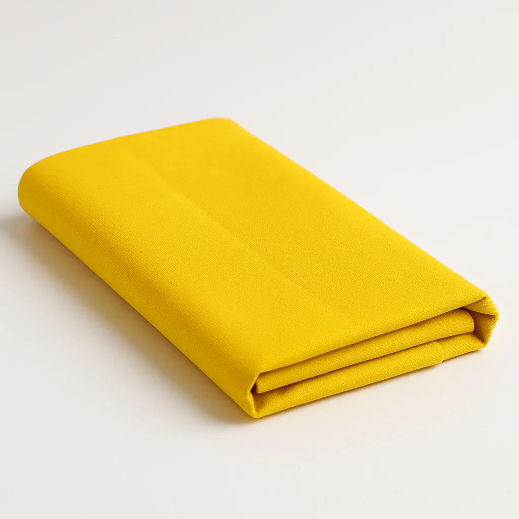 Divine Sansar Yellow Aasan Cloth for Pooja on a light gray background