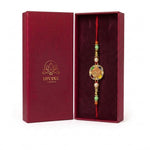 Aumkara Om meenakari rakhi in Divine Sansar gift box
