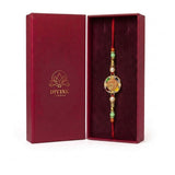 Aumkara Om meenakari rakhi in Divine Sansar gift box