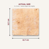 Bhoj patra sheet size 12.7 x 12.7 cm (5 x 5 inch) - Divine Sansar