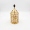 Medium Crystal Diya brass oil lamp on white - Divine Sansar