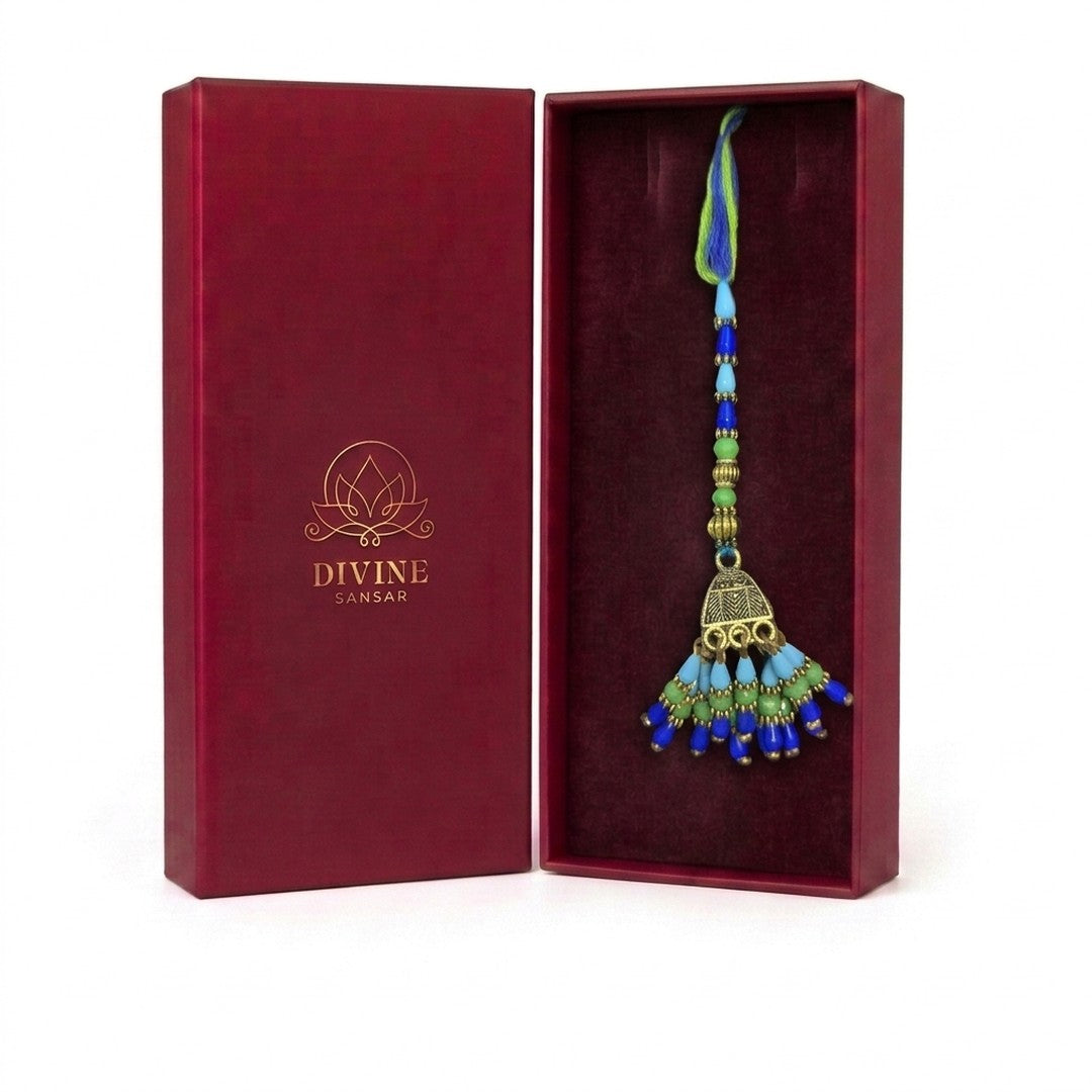 Firoza jhumka bhabhi lumba in Divine Sansar gift box