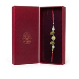 Gaja Sri gold elephant rakhi in Divine Sansar gift box