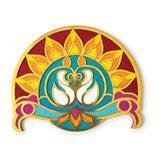 Riddhi Siddhi rangoli board filled with rangoli colour - Divine Sansar