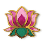 Kamal Lotus rangoli board filled with rangoli colour - Divine Sansar