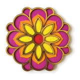 Phool Flower rangoli board filled with rangoli colour - Divine Sansar