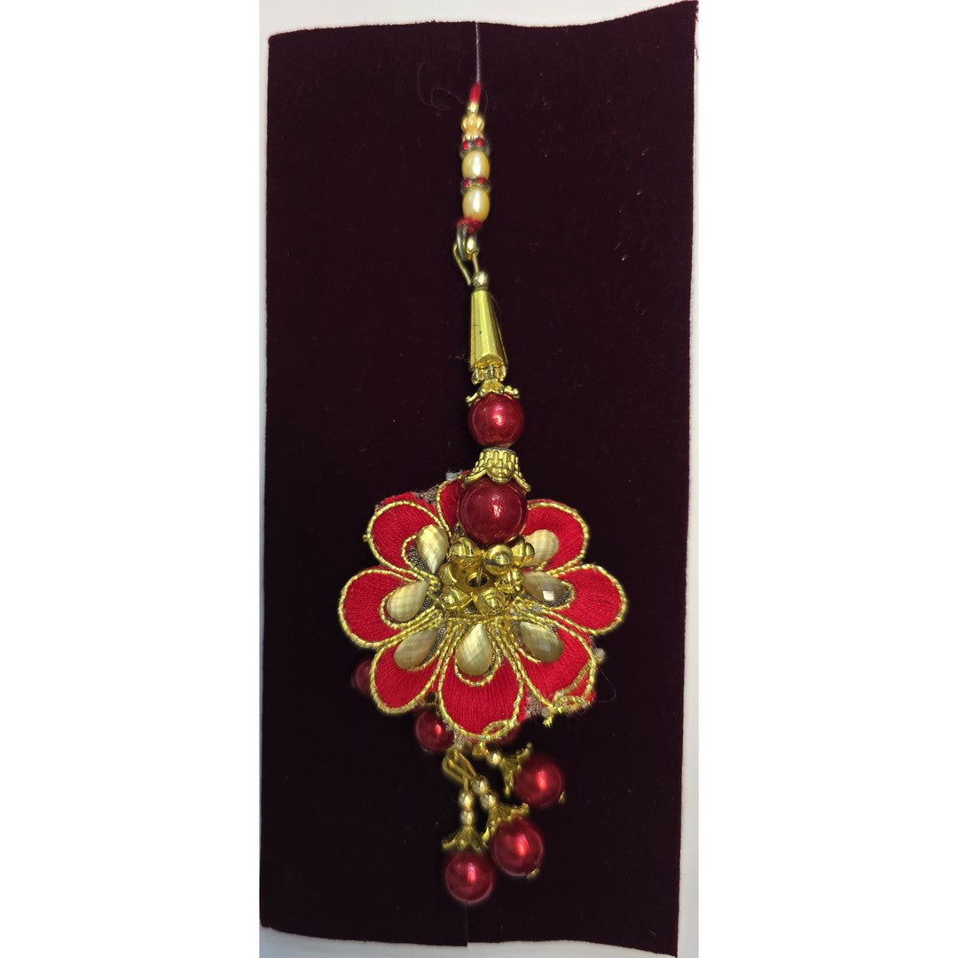 Red gota flower lumba close up Divine Sansar