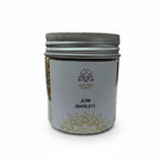 Jow barley seeds jar for jawara sowing and havan pooja, front label - Divine Sansar