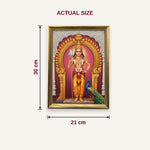 Murugan photo frame A4 size guide 21 x 30 cm dimensions - Divine Sansar