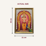 Murugan photo frame A4 size guide 21 x 30 cm dimensions - Divine Sansar