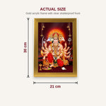 Panchmukhi Hanuman photo frame A4 size chart 21 x 30 cm dimensions - Divine Sansar