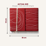 Bahi Khata dimensions 18 cm x 14 cm with 48 pages - Divine Sansar