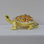Divine Sansar Feng Shui Wish Fullfilling Turtle-Golden colour Turtle