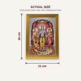 Ram Darbar photo frame A4 size chart 21 x 30 cm dimensions - Divine Sansar