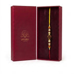 Rudra Kavach rudraksha rakhi in Divine Sansar gift box