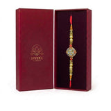 Suryamani diamond kundan rakhi in Divine Sansar gift box
