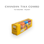 Hari Darshan chandan tika combo set of 4 tilak jars for pooja - Divine Sansar